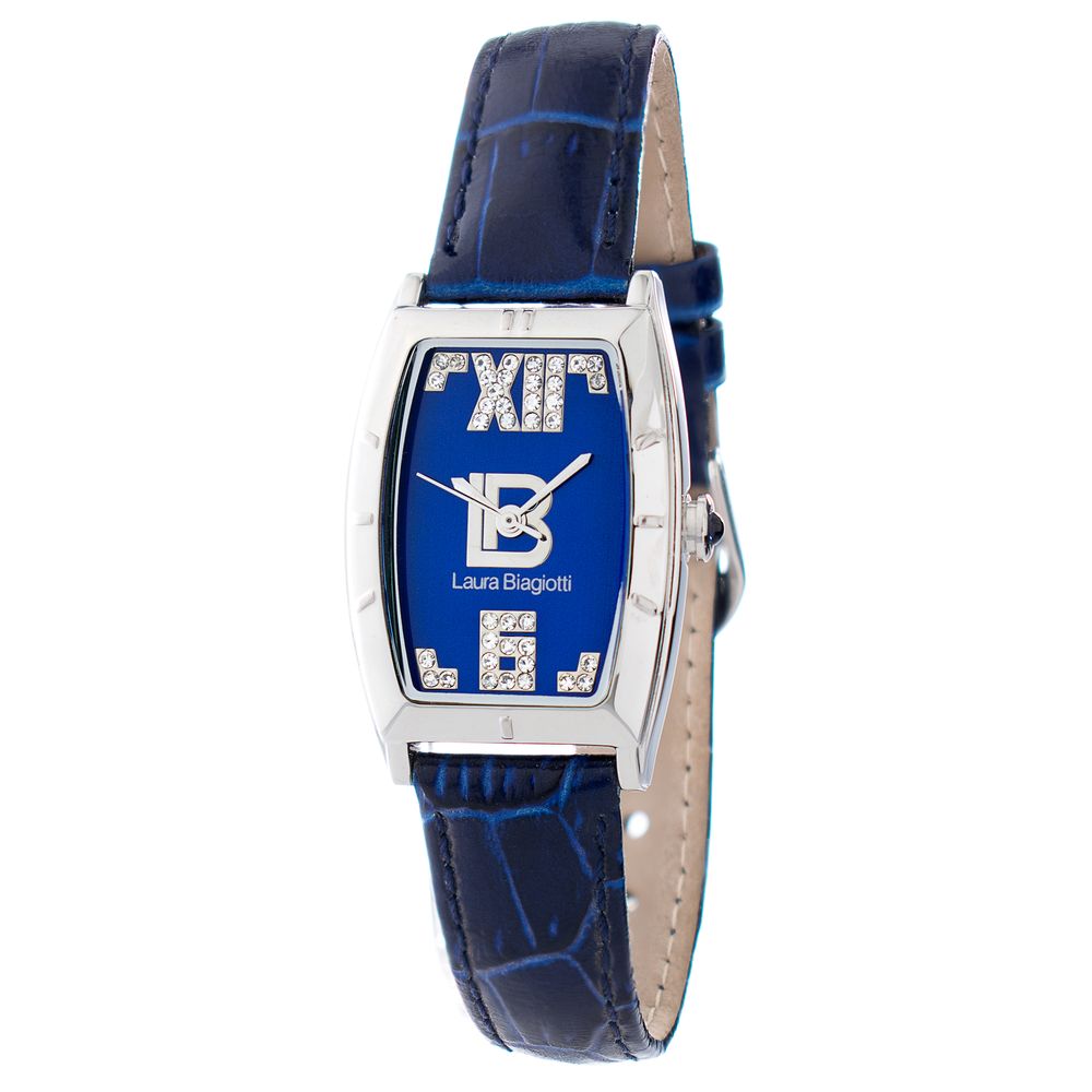 Blue Leather Dress Watch