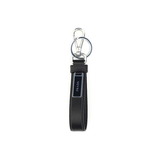 Black Stainless Steel Keychain
