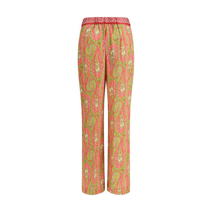 Multicolor Polyester Pants