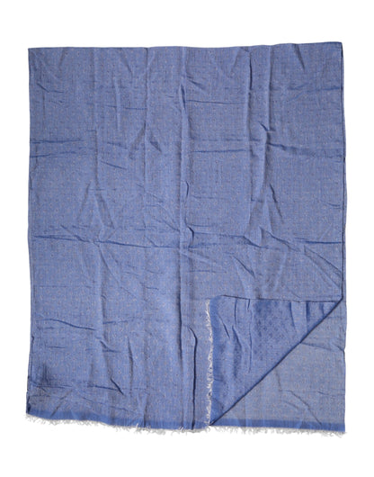 Blue Lace Stole Cotton Neck Wrap Shawl Scarf