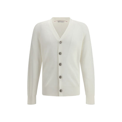 White Cotton Cardigan