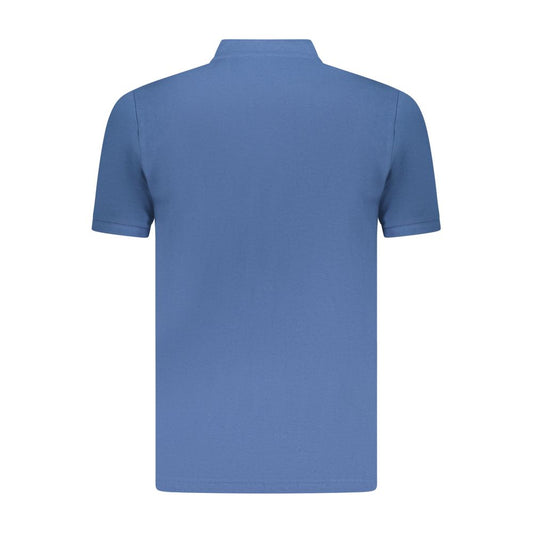 Blue Cotton Polo Shirt