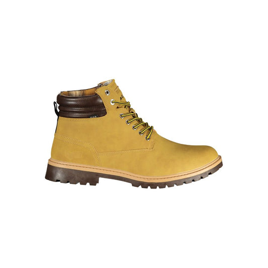 Beige Polyurethane Men Ankle Boot