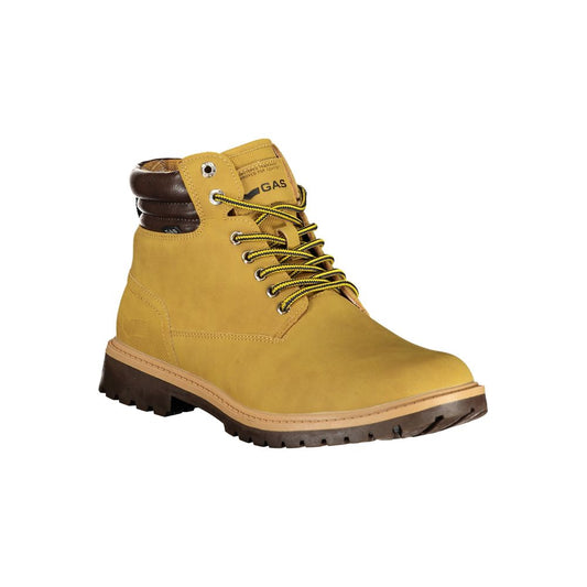 Beige Polyurethane Men Ankle Boot