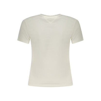 White Cotton Women's T-Shirt