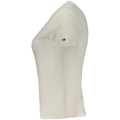 White Cotton Women's T-Shirt