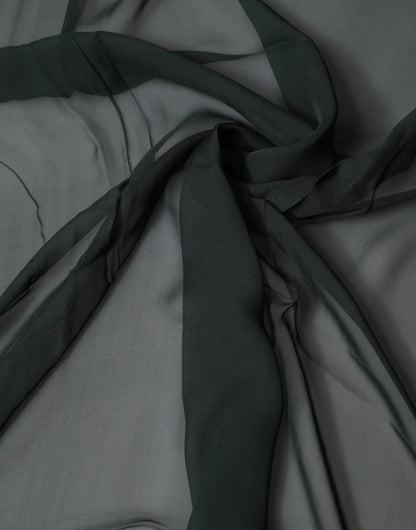 Dark Green Stole Silk Neck Wrap Shawl  Scarf