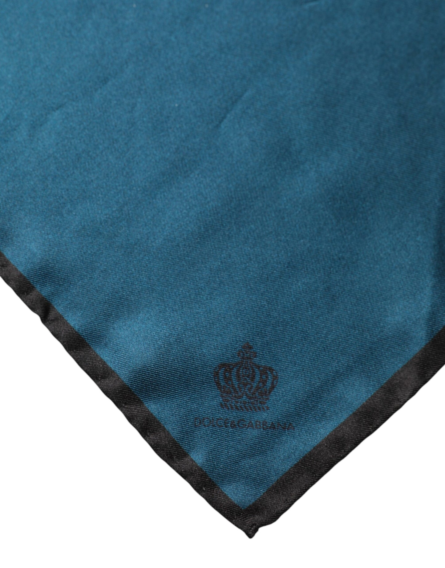 Blue Silk Square Pocket Handkerchief Scarf
