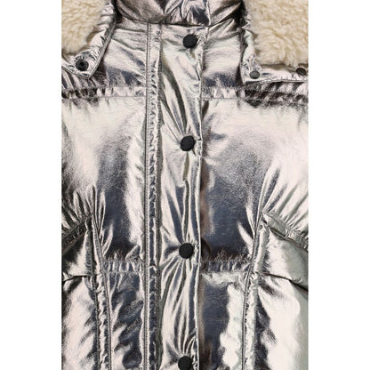 Silver Polyester Coat