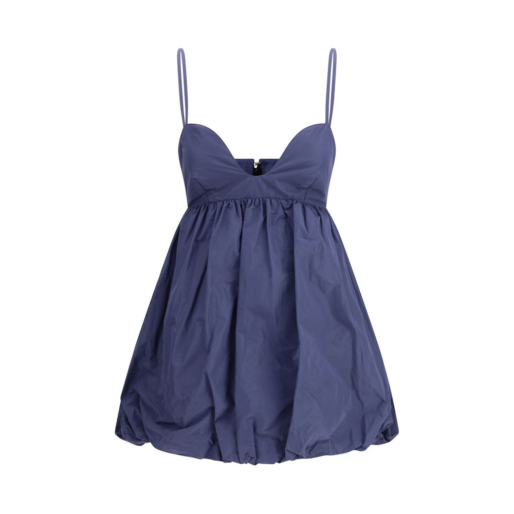 Blue Polyester Casual Dress