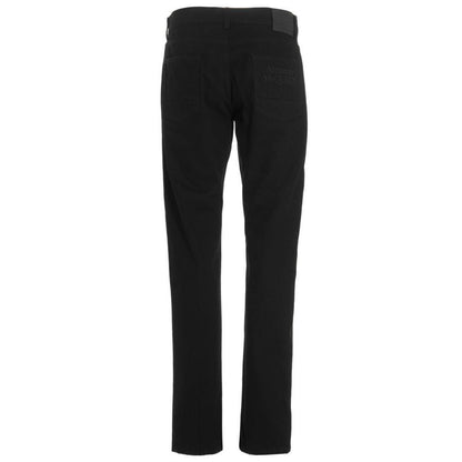 Black Cotton Skinny Jeans