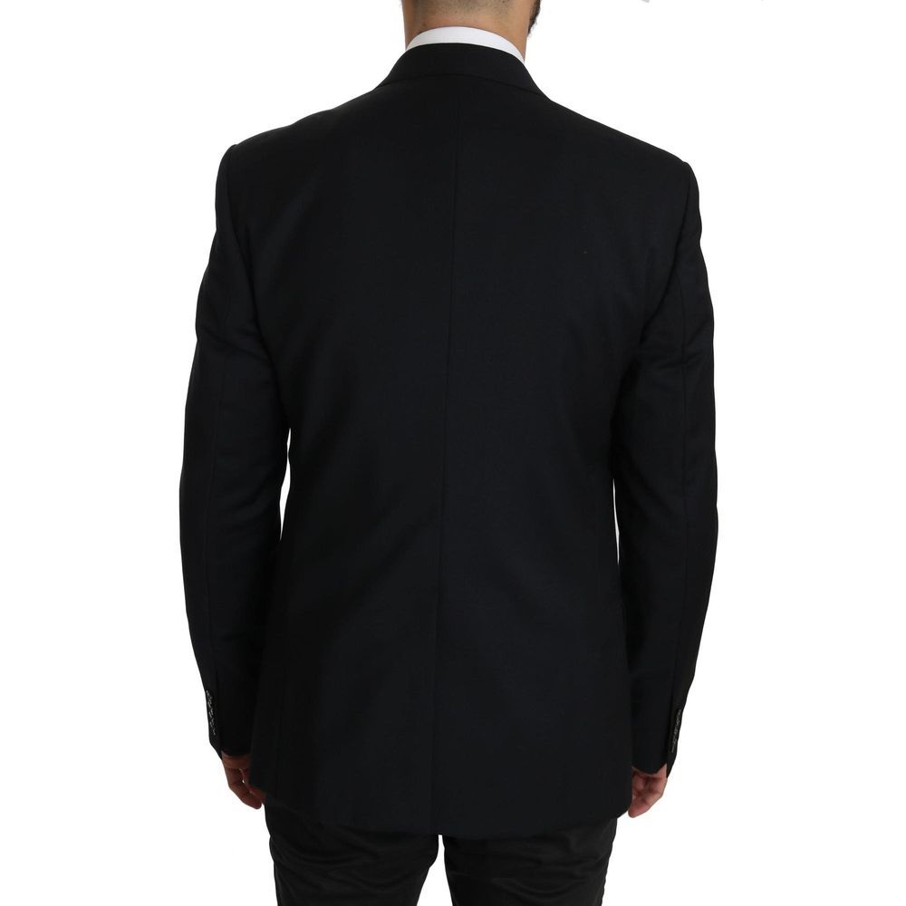 Blue Viscose Two-Piece Suit