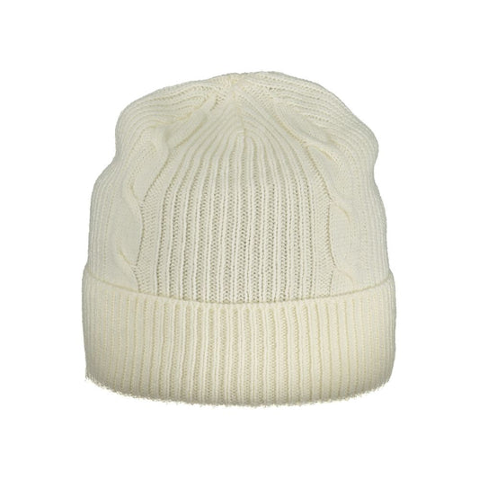 White Polyamide Women Cap